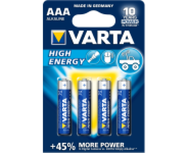 Varta mikro elem HIGH ENERGY AAA 4db/cs