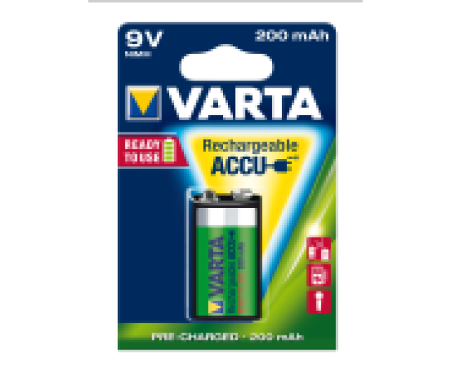 Varta Power 9V akku, 200mAh