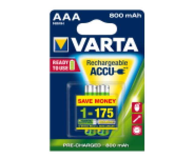 Varta Prifessional AAA mikro ceruza akku 800mAh 2db/cs