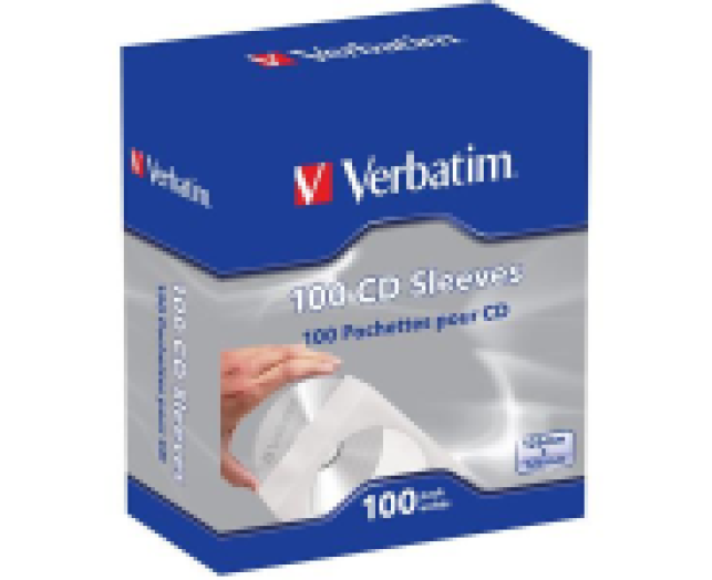 Verbatim CD tasak fehér papír ablakos 100db