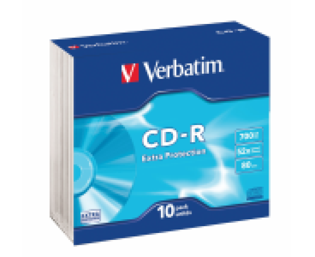 Verbatim Datalife CD-R lemez 52x, vékony tokos, 10 db/cs