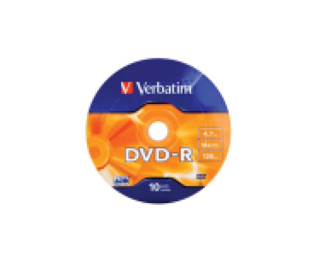 Verbatim DVD-R lemez matt 4,7GB 16x zsugor 10db
