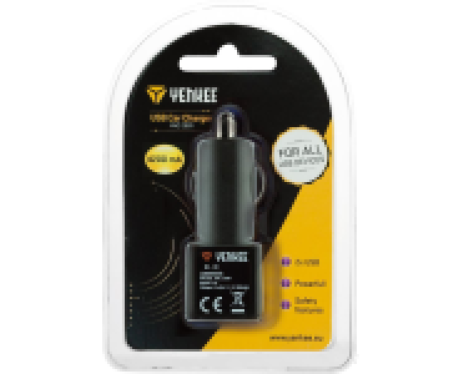 Yenkee YAC 2001 autós töltő USB csatlakozóval, 4200 mA
