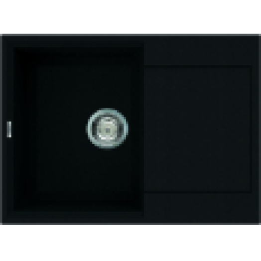 Easy 135 G40 Full Black gránit mosogatótálca, 1 medence csepegtetővel