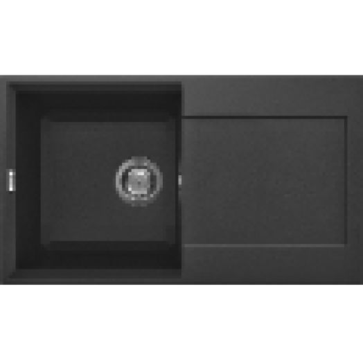 Easy 290 G40 Full Black gránit mosogatótálca, 1 medence csepegtetővel