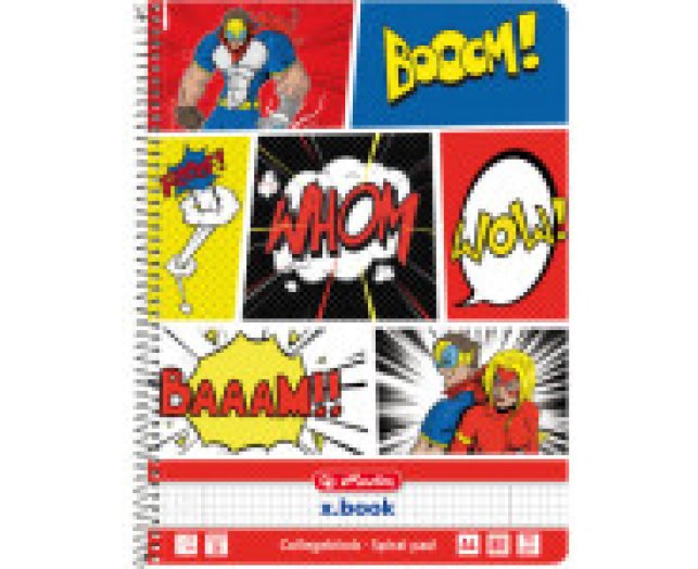 Herlitz spirálfüzet A4 Comic 80 lapos perforált