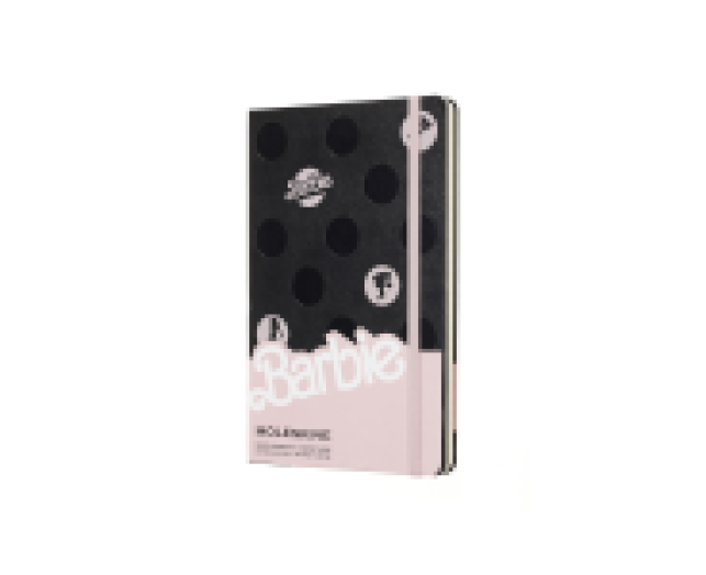 Moleskine notesz Large kemény fekete vonalas Barbie Ikonok
