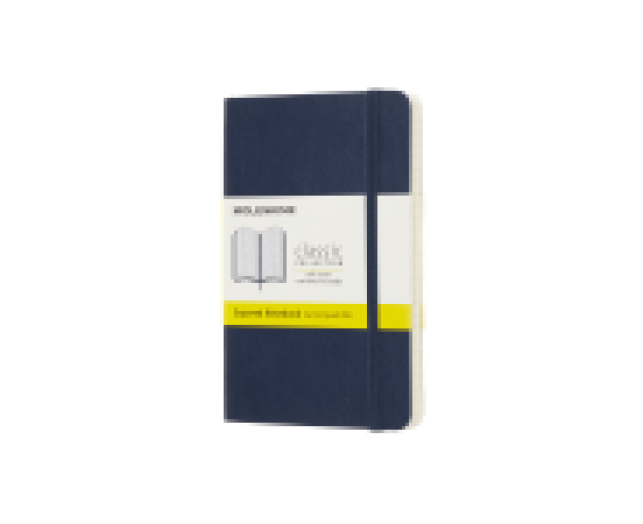 Moleskine notesz Pocket puha zafírkék kockás