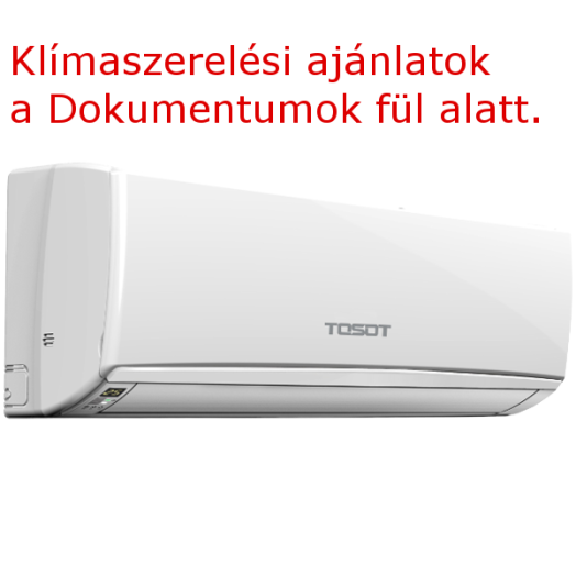 TOSOT INVERTERES SPLIT KLÍMA 4,6KW, WI-FI