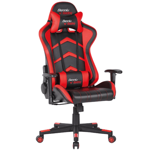 INDIANAPOLIS GAMER SZÉK FEKETE-PIROS 68,5X121-130,5X59CM MAX.150KG