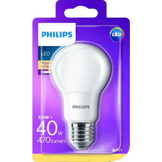 LED FÉNYFORRÁS GÖMB E27 4,3W 470LM 2700K 15000H A60 MATT
