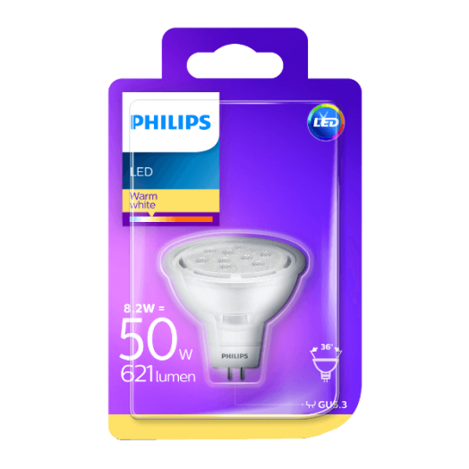 LED FÉNYFORRÁS SPOT GU5.3 8,2W 621LM 2700K 15000H