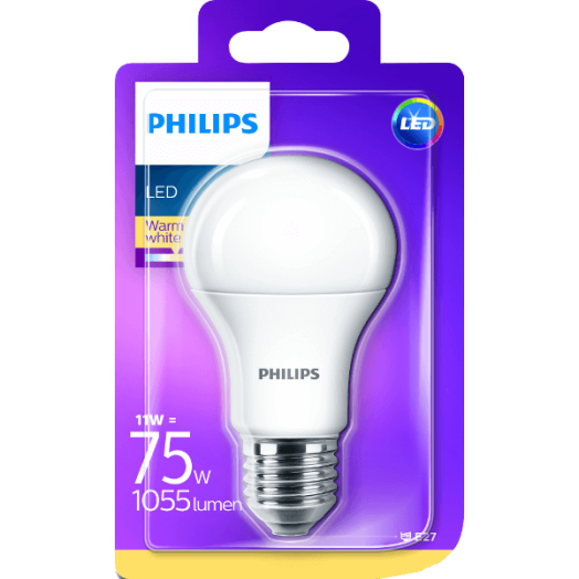 LED FÉNYFORRÁS GÖMB E27 11W 1055LM 2700K 15000H A60 MATT
