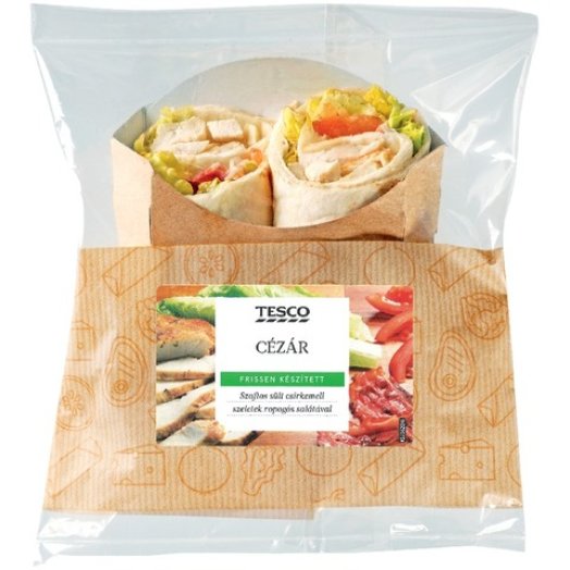 Tesco cézár wrap