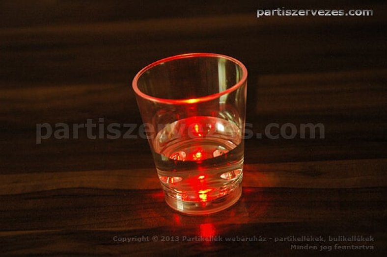 Világító LED felespohár