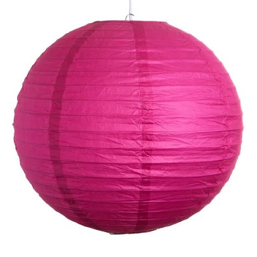 Papír lampion szabályos bordázatú (25 cm)