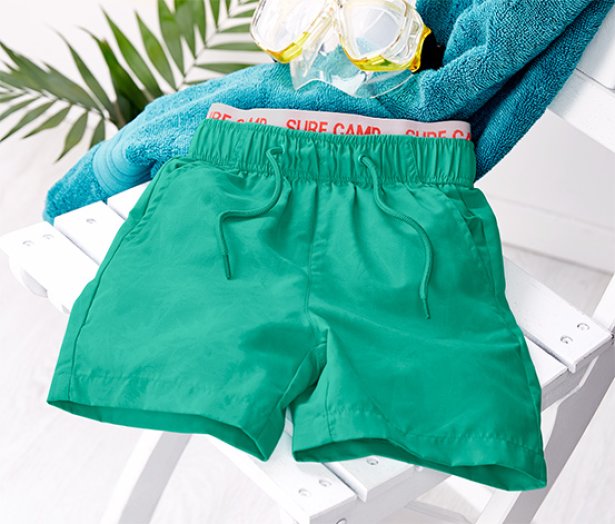 Fiú boardshort fürdőnadrág, mintás
