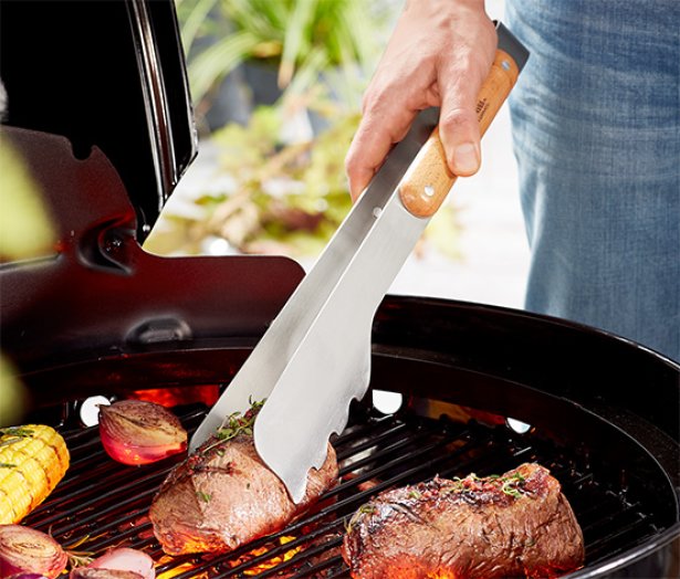 Nemesacél grillfogó