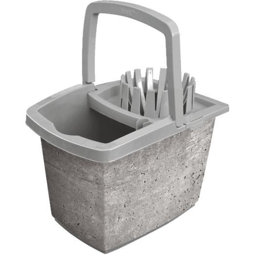 VÖDÖR 15 L + CSAVARÓKOSÁR STYLE LOFT BETON SZÜRKE