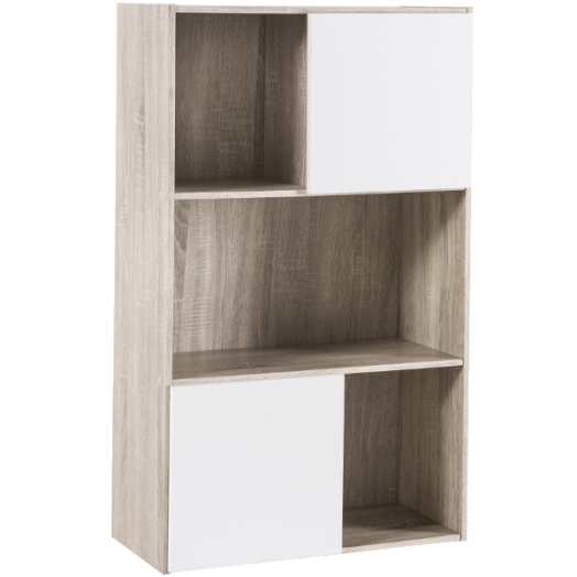 POLSI POLC SONOMA TÖLGY/FEHÉR DEKOR 62X106X31CM