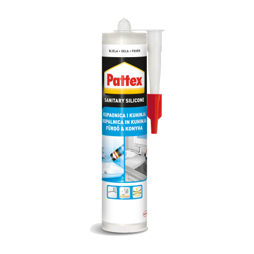 PATTEX SZANITER SZILIKON RAGASZTÓ 280ML ÁTLÁTSZÓ