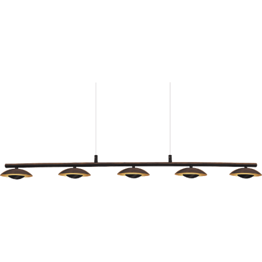BRIGITTE LED SPOT 5X5W BARNA/ARANY