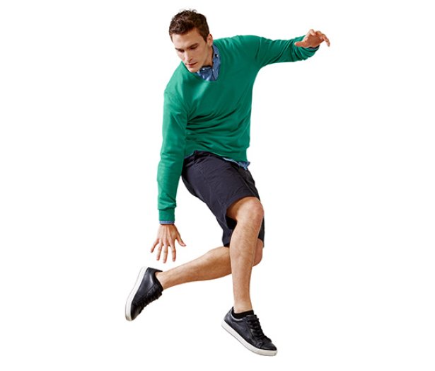 Férfi chino rövidnadrág, sötétkék