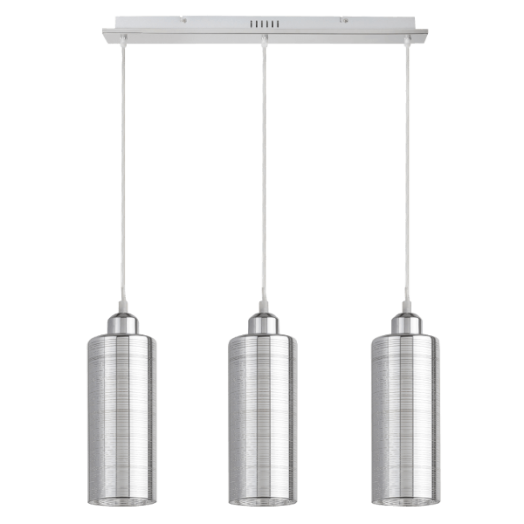 VERA FÜGGESZTÉK E27 3X40W ÜVEG / KRÓM