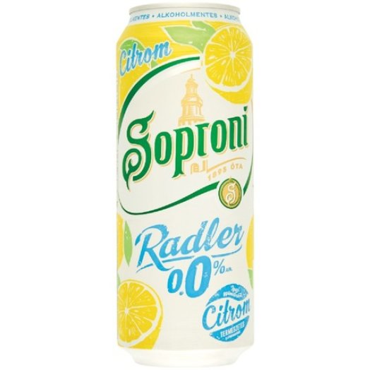 Soproni Radler dobozos ízesített sör