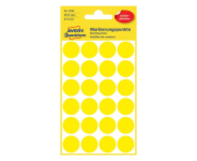 Avery visszaszedhető jelölőpont 18 mm 96 db