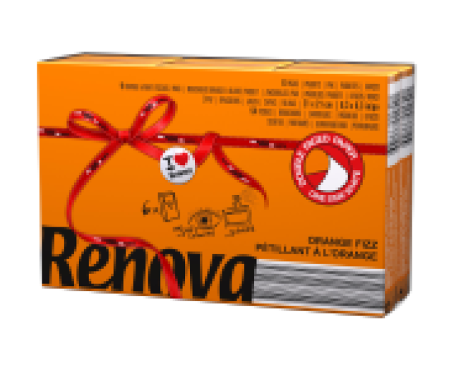 Renova 3 rétegű illatos papír zsebkendő narancs 6x9db/cs