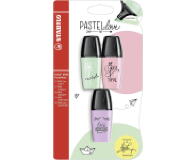 STABILO BOSS MINI Pastellove szövegkiemelő 3 db