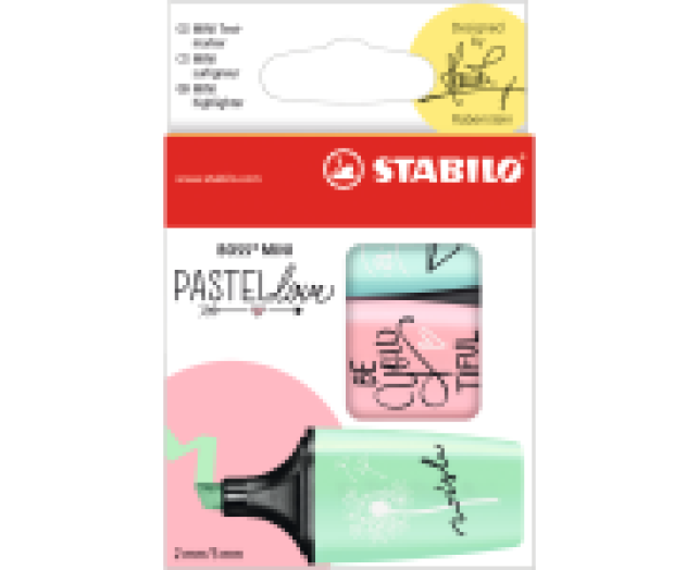 STABILO BOSS MINI Pastellove szövegkiemelő dobozos 3 db