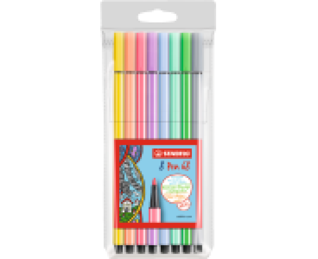 Stabilo Pen 68 filctoll 8 szín pasztell