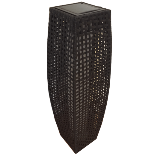 SZOLÁR LÁMPA MŰRATTAN ÁLLÓ 25LED 68,5X17,5X17,5CM