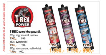 T REX Szerelő ragasztó szálerősített
