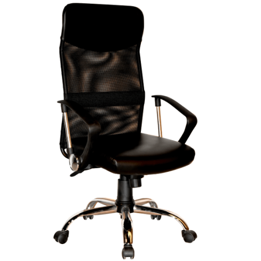 HÁLÓS IRODAI FORGÓSZÉK FEKETE 59X59,5X110-119,5CM MAX.110KG