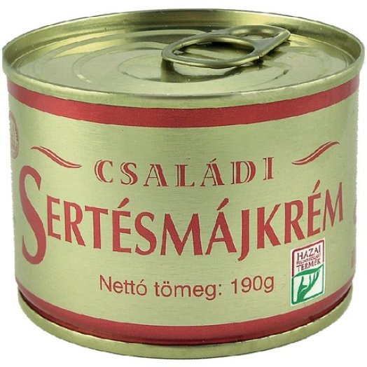 Családi baromfimájas vagy sertésmájkrém