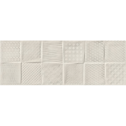 REMAKE DEKOR CSEMPE 25X70CM 3D KRÉM MATT, 1,23M2/CS *KAP*