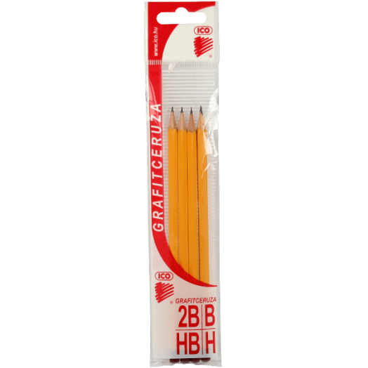 KOH 1770 GRAFITCERUZA 4 DB (H,HB,B,2B) PB