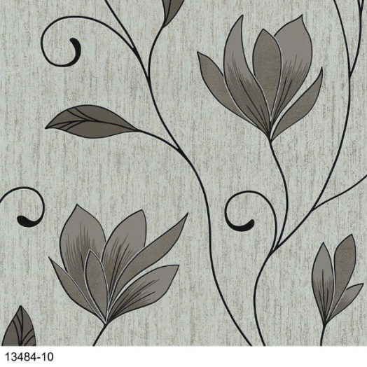 VLIES ALAPÚ HABTAPÉTA INDA VIRÁG MINTA BARNA-BEIGE 10X0,53M PS