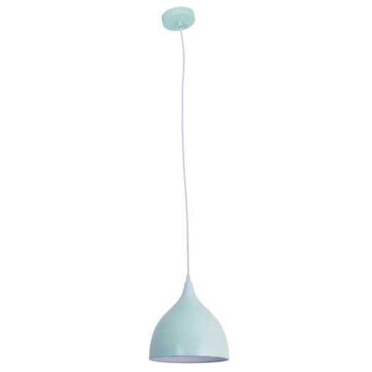 VINTAGE FÜGGESZTÉK 1*E27 40W FÉM KÉK 22*22,6CM 120CM Outlet