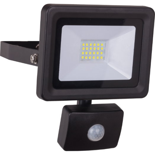 LED FÉNYVETŐ MOZGÁSÉRZÉKELŐVEL 20W 1600LM, 4000K 100° IP44 HATÓTÁV:10M