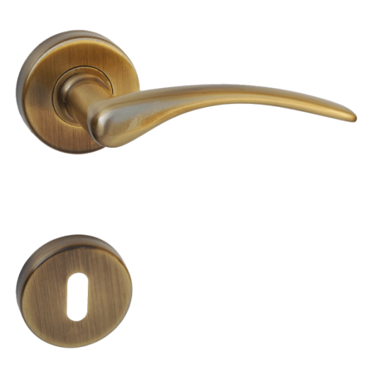 AJTÓKILINCS NZ SÚROLT BRONZ GOLF ROZETTÁS