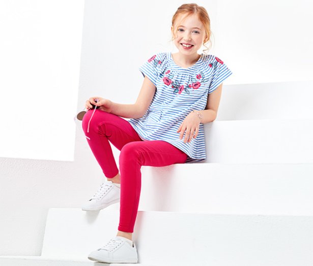 Lányka treggings, pink