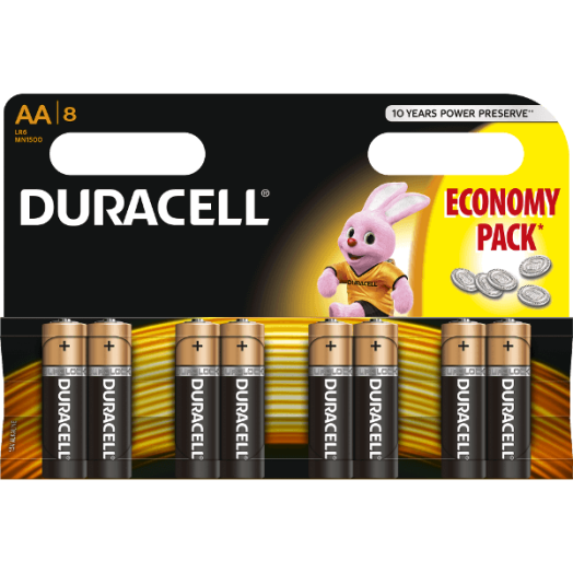 DURACELL BSC 8DB AA ELEM - DL 5000394058019