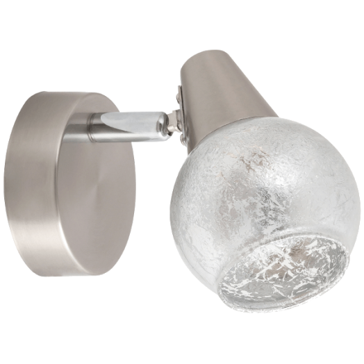 NOELLE SPOT E14 25W SZATÉN KRÓM/ EZÜST 12CM