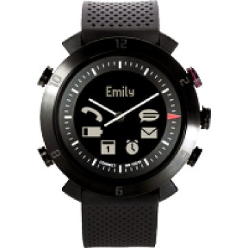 CLASSIC, Black Onyx okosóra (szilikon + nylon szíj)