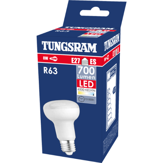 TU LED R63 E27 8W 700LM 6500K