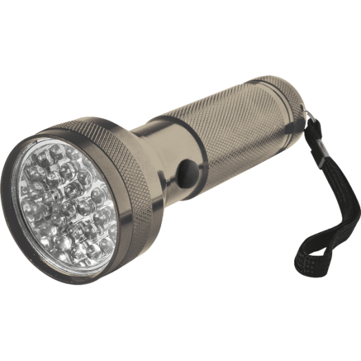 LED-ES ELEMLÁMPA 28 SZUPERFÉNYESLED MASSZÍV FÉM HÁZ 2,5X4,5X12CM